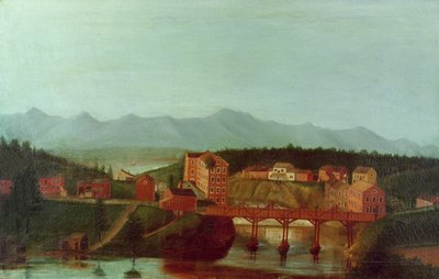 Columbiaville and Stockport Creek, near New York, early 19th Century by American School